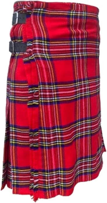 Men's Scottish Kilt 3 Pcs Set 13 oz Highland Tartans Fleshes or Kilt Pin