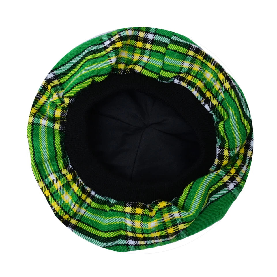 Scottish Tammy O’ Shanter Hat – Traditional Tartan Highland Cap for Men & Women