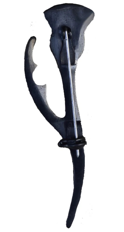 AAR Scottish Thistle Heritage Kilt Pin – 4" Chrome Finish | Highland Dress Pin for Kilts