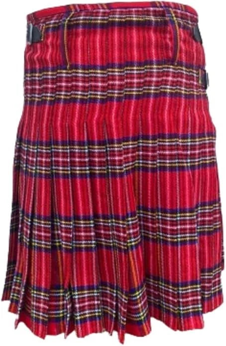 Men's Scottish Kilt 3 Pcs Set 13 oz Highland Tartans Fleshes or Kilt Pin
