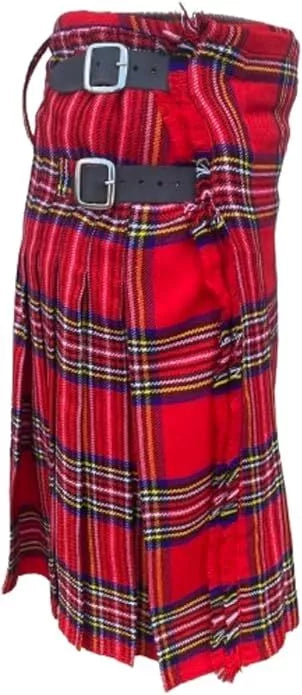 Men's Scottish Kilt 3 Pcs Set 13 oz Highland Tartans Fleshes or Kilt Pin