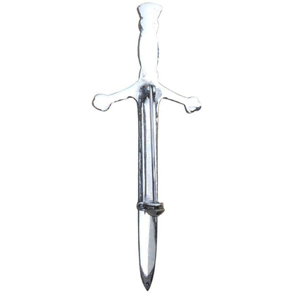AAR Scottish Celtic Knot Stone kilt Pin Chrome Finish (Red)