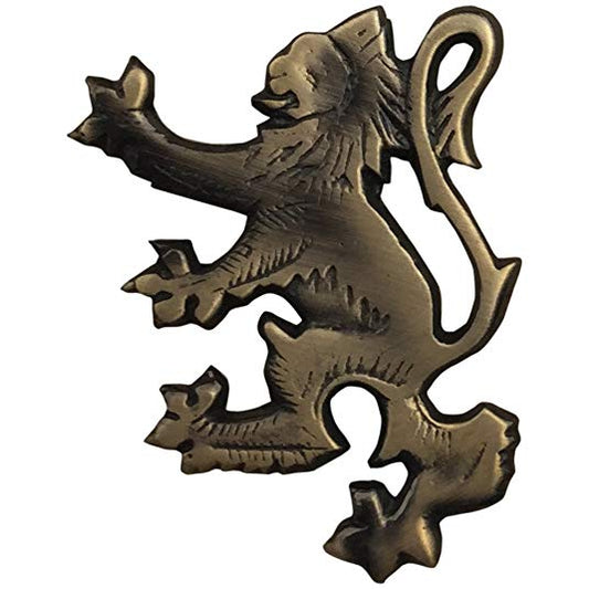 Scottish Lion Rampant Kilt Pin – Highland Wear Accessory, 4-Inch with Locking Back | AAR Celtic Kilt Brooch