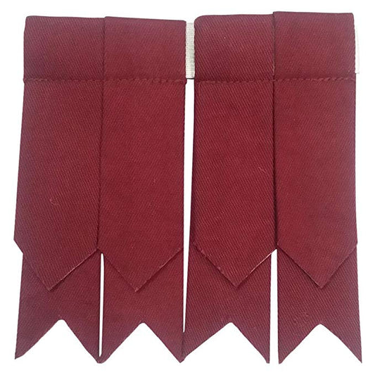 AAR Products Kilt Flashes Heavy Buckle Elastic Adjusters Fit, Maroon/Burgundy