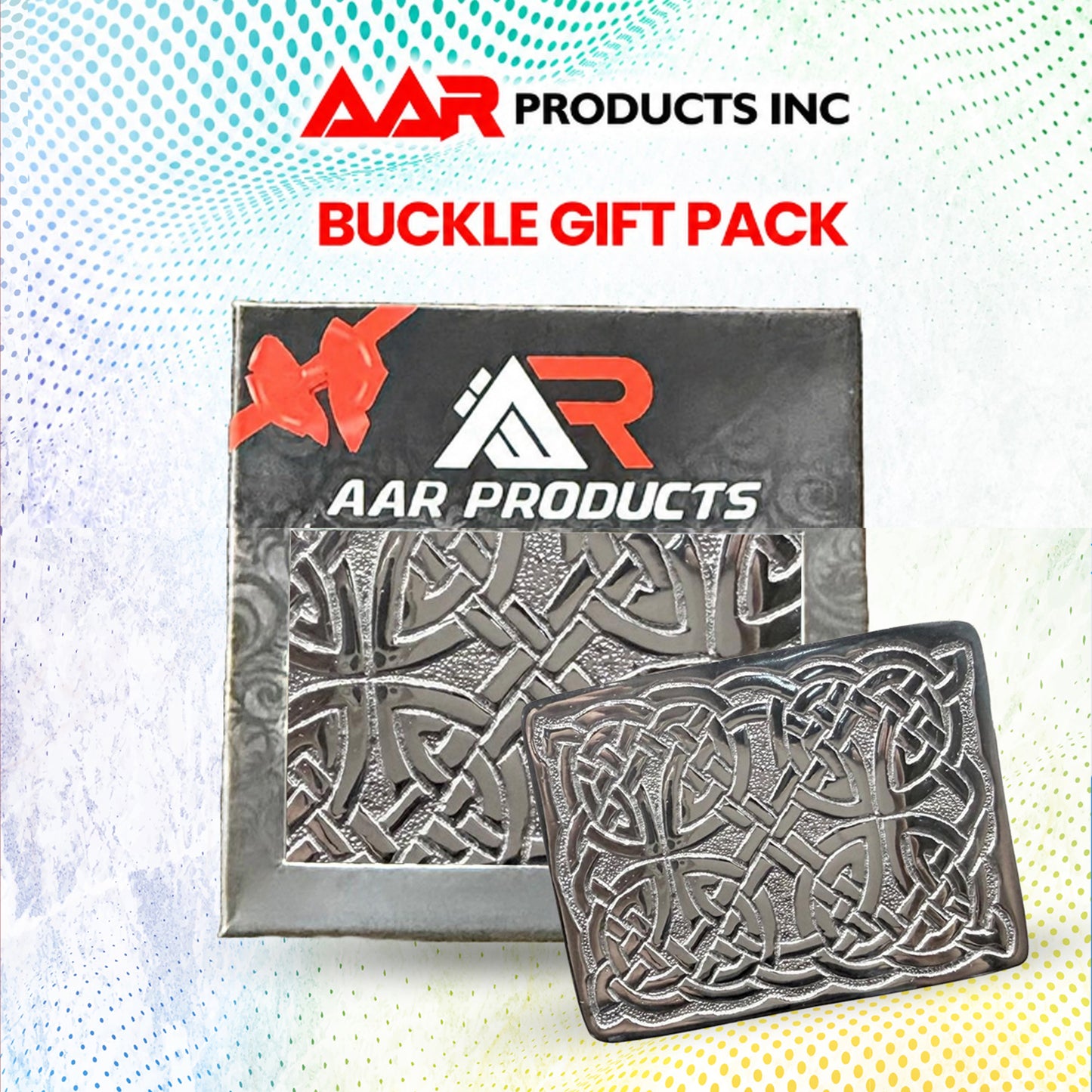 Men's Scottish Rope Style Kilt Buckle Highland Belt Buckles Antique/Chrome AAR