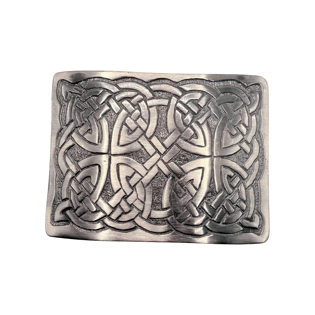 Men's Scottish Rope Style Kilt Buckle Highland Belt Buckles Antique/Chrome AAR
