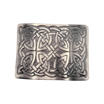 Men's Scottish Rope Style Kilt Buckle Highland Belt Buckles Antique/Chrome AAR