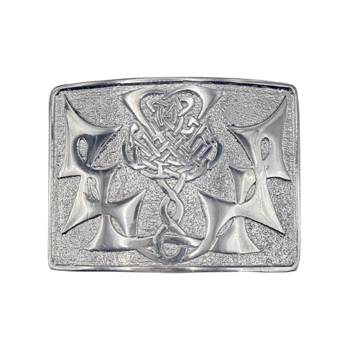 Scottish kilt Belt Buckle Celtic Knot Design Antique/Chrome/Jet Black Finish