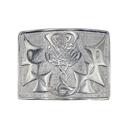 Scottish kilt Belt Buckle Celtic Knot Design Antique/Chrome/Jet Black Finish