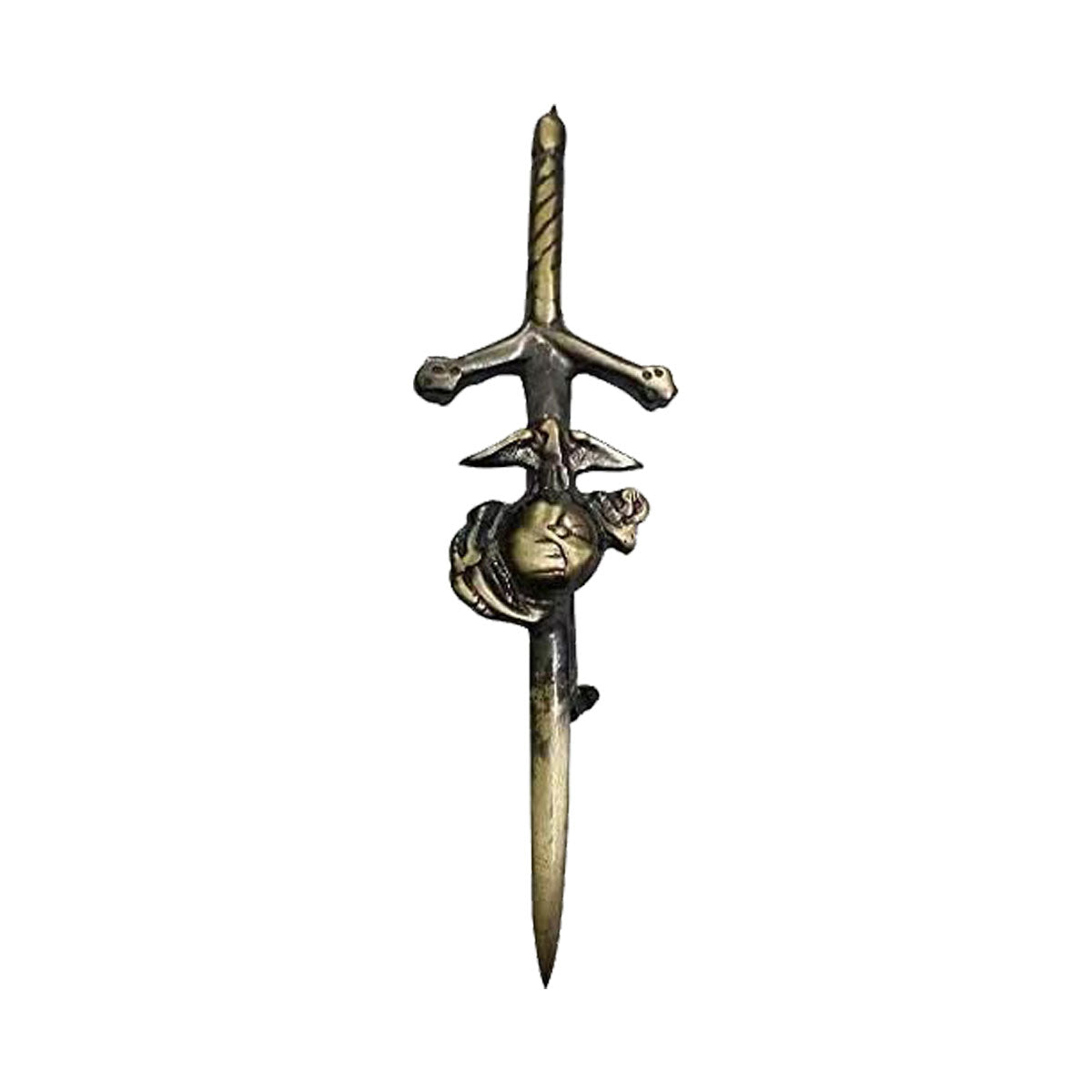 Scottish Kilt Pins Highland US Marine Corps Kilts Pin 4" Antique Finish