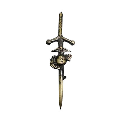 Scottish Kilt Pins Highland US Marine Corps Kilts Pin 4" Antique Finish