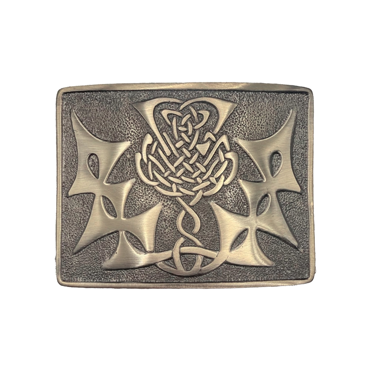 Scottish kilt Belt Buckle Celtic Knot Design Antique/Chrome/Jet Black Finish