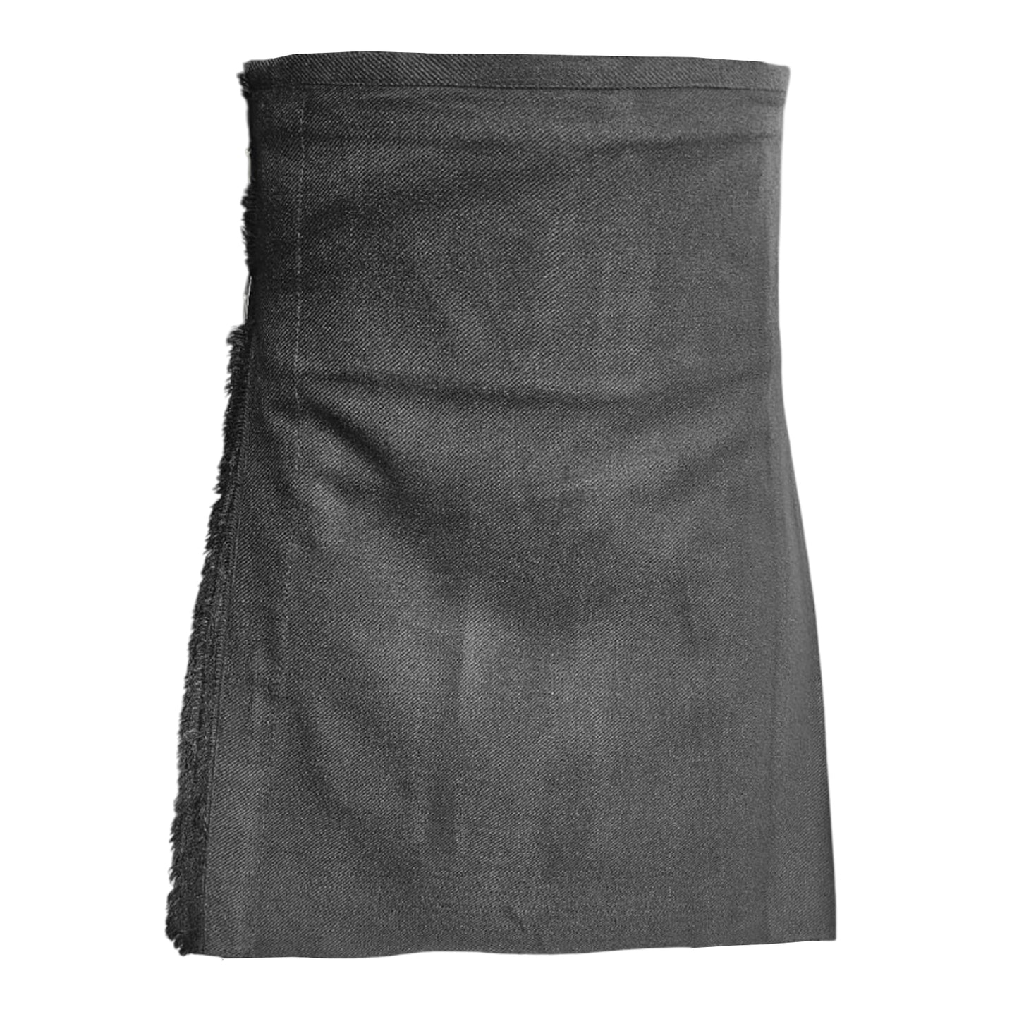Men’s Scottish Kilt Traditional Plain Black 6 yard Kilts Tartan Highland Wear
