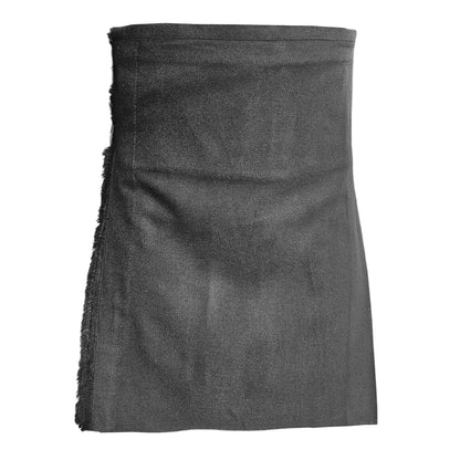Men’s Scottish Kilt Traditional Plain Black 6 yard Kilts Tartan Highland Wear