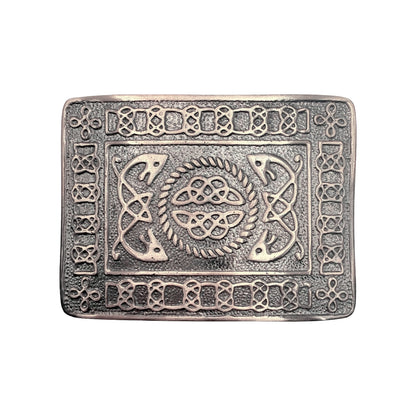 Scottich Kilt Belt Buckle Celtic knot Design Antique finish