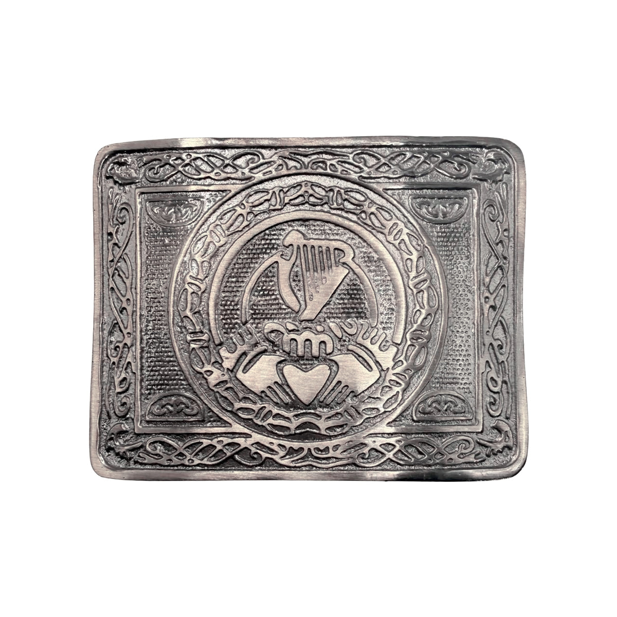 Irish Traditional Harp Claddagh Kilt Belt Buckle Antique Finish Irish Harp Buckle (Antique)