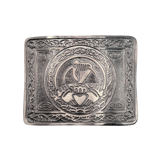 Irish Traditional Harp Claddagh Kilt Belt Buckle Antique Finish Irish Harp Buckle (Antique)