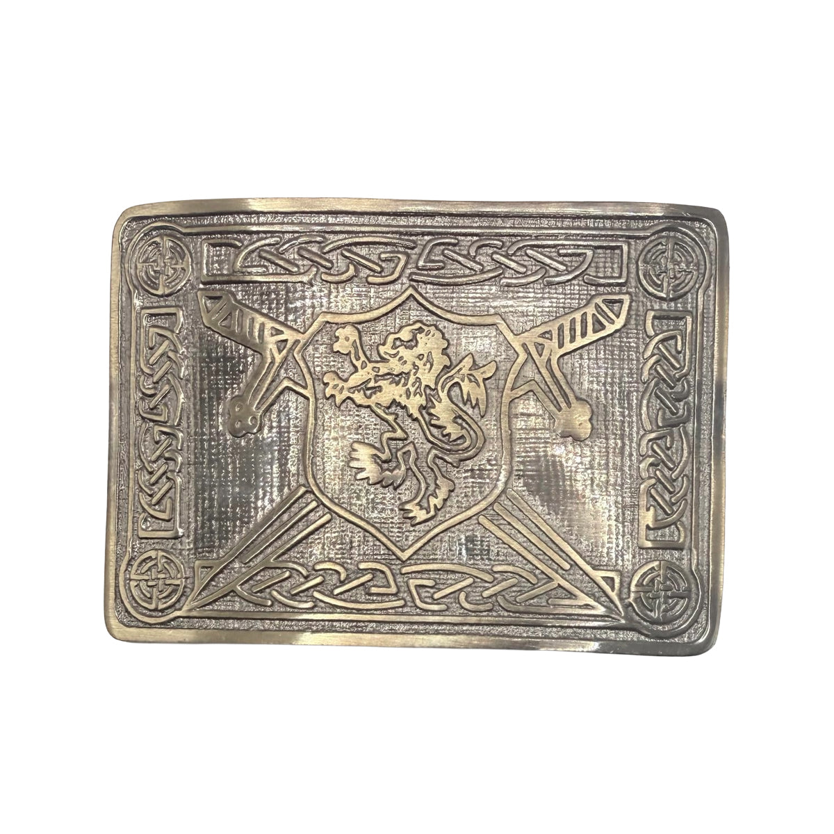 AAR Men Scottish Kilt Belt Buckle Rampant Lion Antique Finish Kilt Pin Socks
