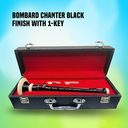Bombard Chanter Brown Rosewood 2 Reed with Hard Carrying Box