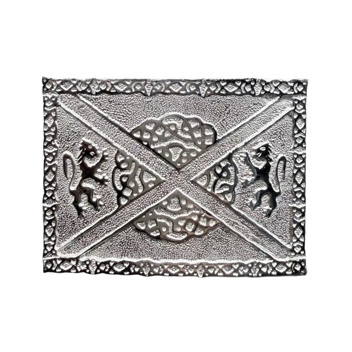 Scottish Buckle Kilts Lion Celtic Knots Belt Classic Kilt Chrome Finish New