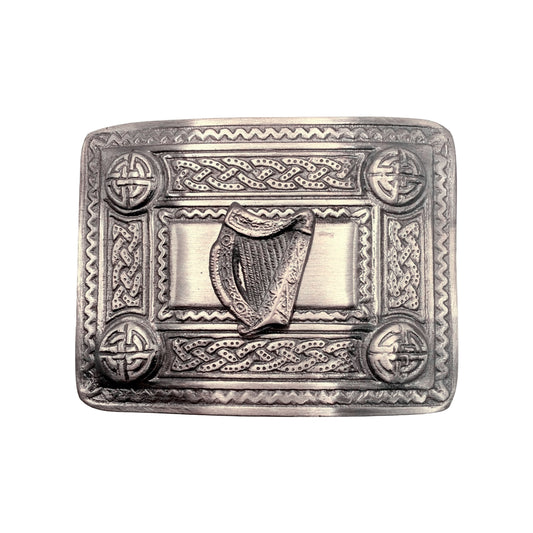 Men’s Celtic Kilt Belt Buckle Irish harp Antique Finish/Kilt Belt Buckle Celtic