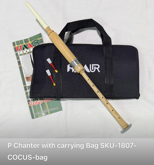 HAAUR Traders 18" Practice Chanter Cocus Wood with carrying Bag