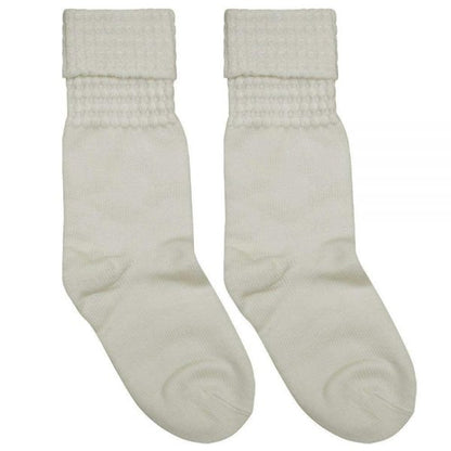 AAR Irish Dance Socks Ivory Color Children Poodle Bobble Dancing Socks