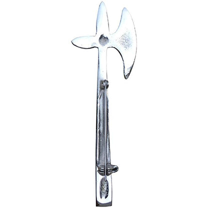 AAR Scottish Kilt Pin Battle Axe Antique and Silver Finish