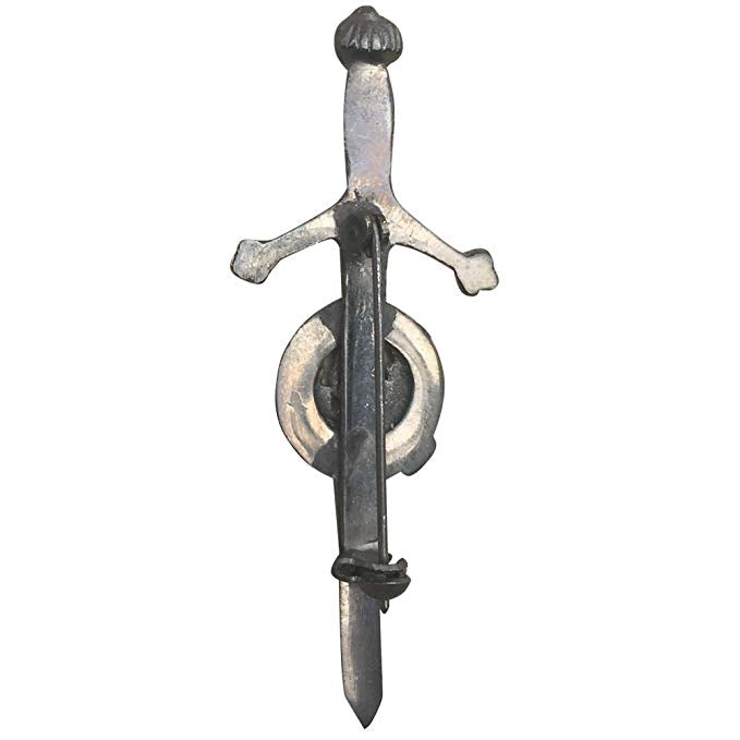 Brand New Celtic Kilt Pin with Thistle Badge Design Antique Finish