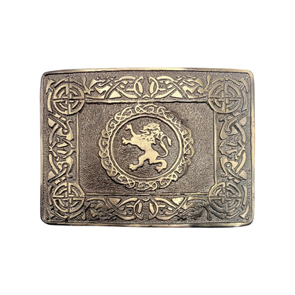 Scottish Rampant Lion Design Kilt Belt Buckle High Quality Antique Finish