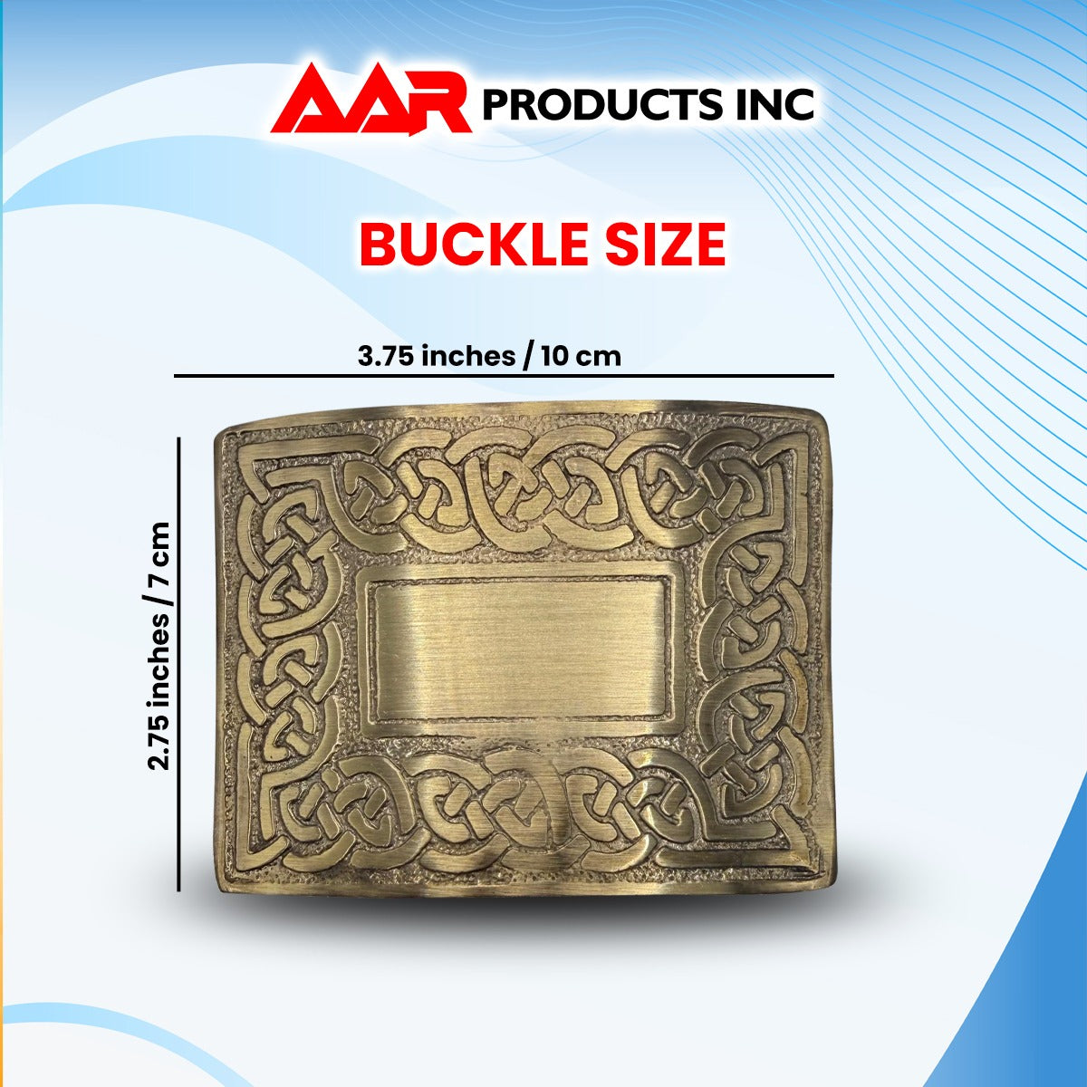 Men’s Celtic Swirl Kilt Belt Buckle Silver / Highland Kilt Buckle Antique Finish