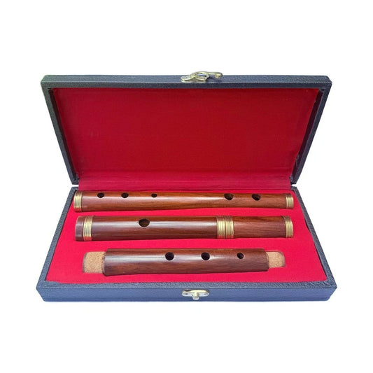 Rosewood Irish D Flute 4Pc Traditional Celtic Musical Instrument Hard Case 26"Ke