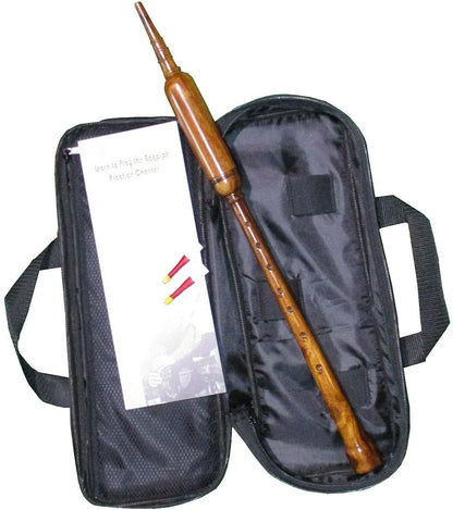 AAR Long Bagpipe Practice Chanter 21" Rosewood Scottish Highland Reeds Bag Book