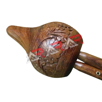 Snake Charmer Bean Brand AAR Rosewood Engraved Flute Two reed set in Canes