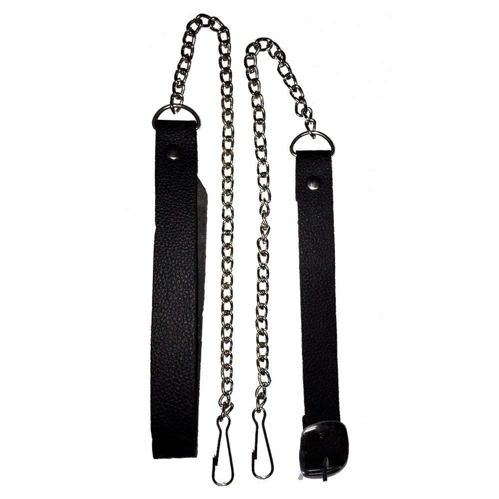 Brand New Black Leather Sporran with 3 Tassels & Irish Celtic Harp Badge on Front