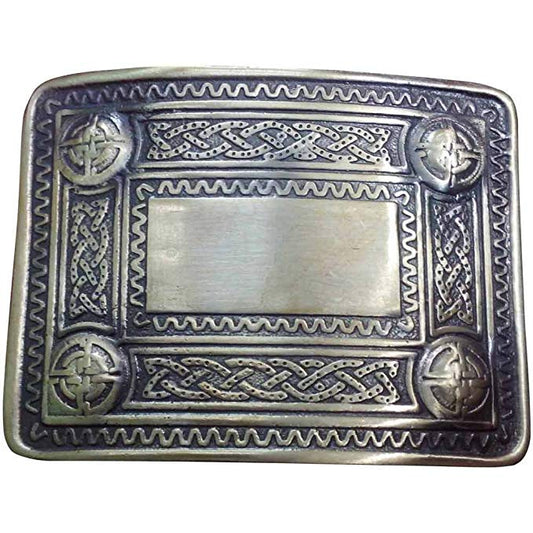 AAR Scottish Kilt Belt Buckle 4 Dome Mirror Design/Highland Kilt Belt Brass Antique