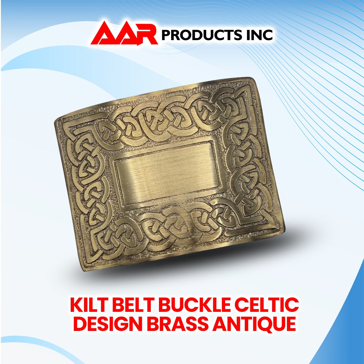 Men’s Celtic Swirl Kilt Belt Buckle Silver / Highland Kilt Buckle Antique Finish