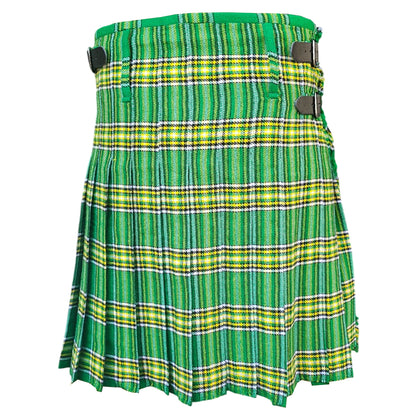 Men’s Scottish Kilt Traditional Irish Green 6 yard Kilts Tartan Highland Wear
