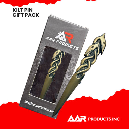 Kilt Pin's Scottish Serpent Highland Kilt's Pin Color Antique Finish Size 4"