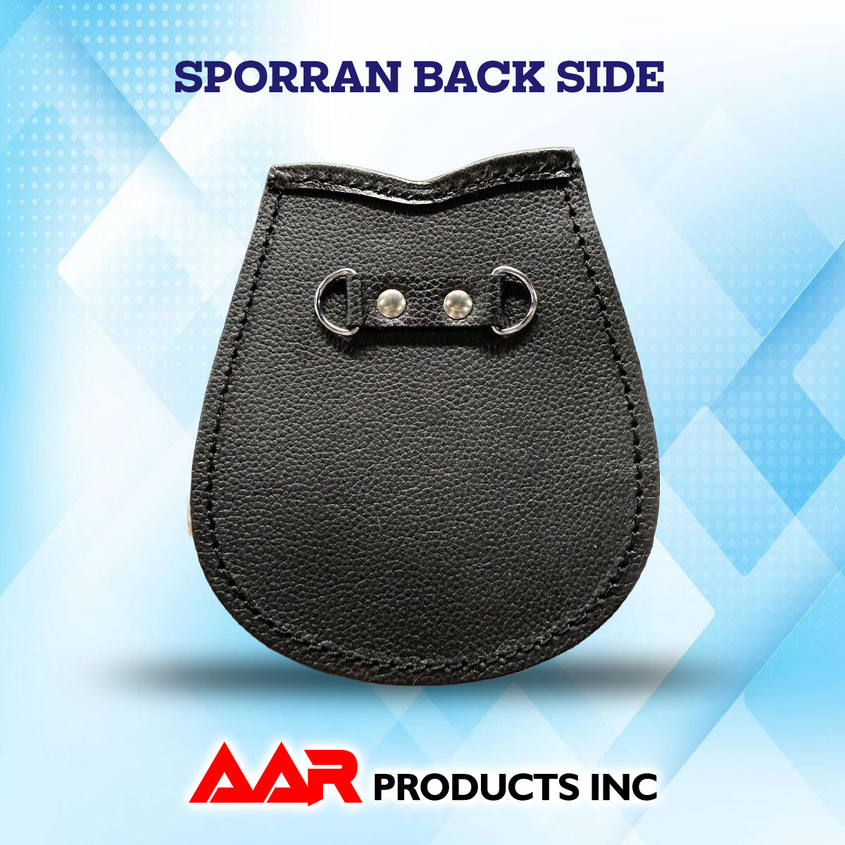 AAR Boys Sporran Black Rabbit Fur 2 Tassels Free Leather Belt Chain Multi Design