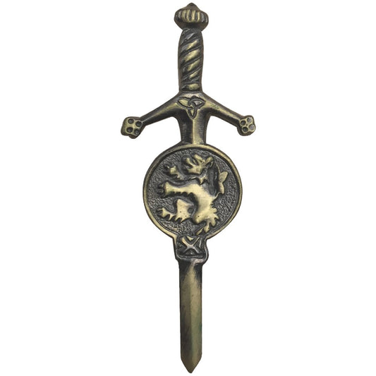 Brand New Kilt Pin with Rampant Lion Badge Antique Finish