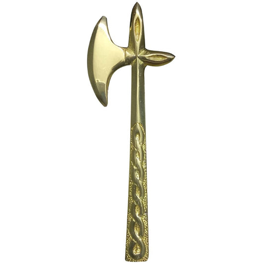 Scottish Kilt Pin Battle Axe Gold Finish