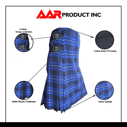 AAR Brand New American Patriot Tartan Traditional Kilt