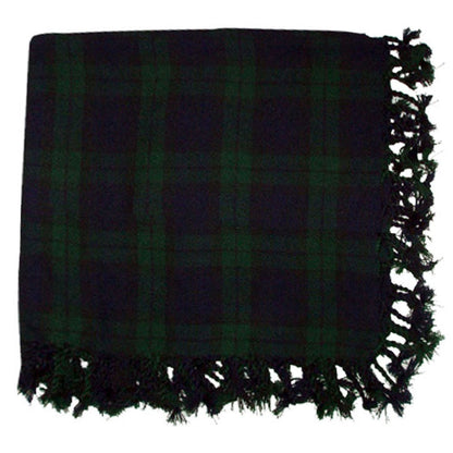 Tartan Fly Plaid Shawl – Scottish Kilt Scarf with Rolled Fringe