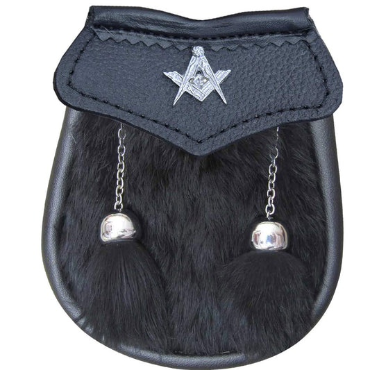 AAR Brand New St Andrew Badge Boy Sporran Fur with 2 Tassels