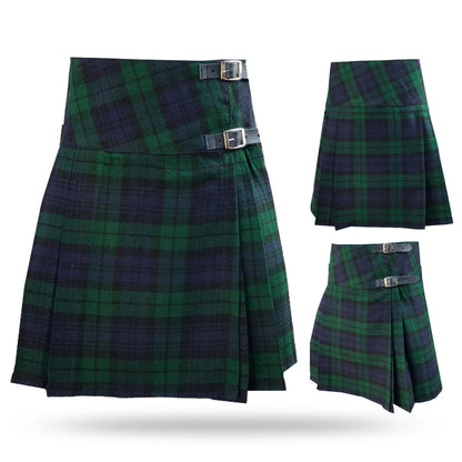 AAR Women’s Scottish Kilts Skirt 20″ Length Ladies Billie Black Watch
