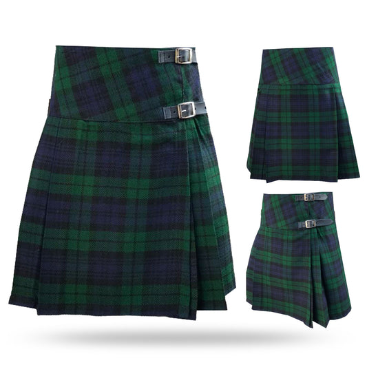 AAR Women’s Scottish Kilts Skirt 20″ Length Ladies Billie Black Watch
