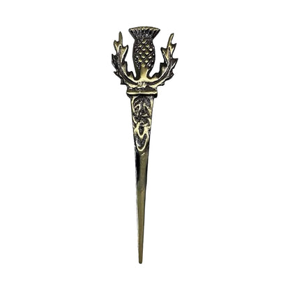 AAR Thistle kilt Pin Highland 4"Antique Finish Scottish Brass