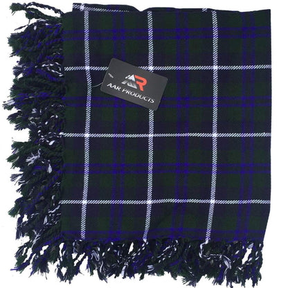 Tartan Fly Plaid Shawl – Scottish Kilt Scarf with Rolled Fringe