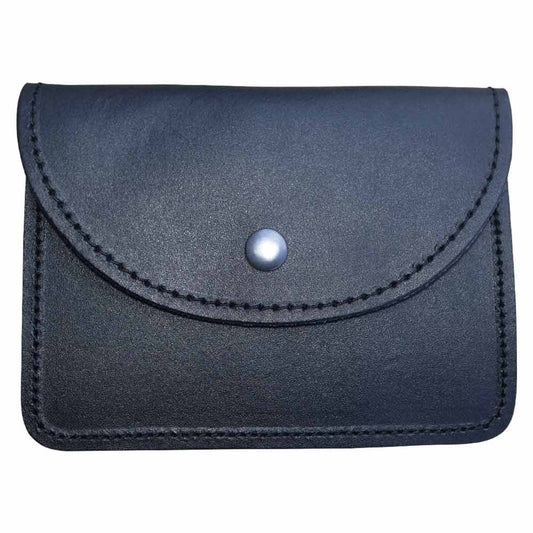 Scottish Black Leather Belt Pouch Sporran Bag Piper Drummer (Plain)